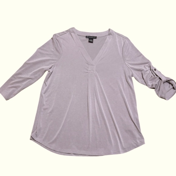 Adrianna Papell Tops - 🌺NEW‼️ADRIANNA PAPELL SOFT QUARTER/LONG SLEEVED TUNIC BLOUSE TOP SZ.S NWOT